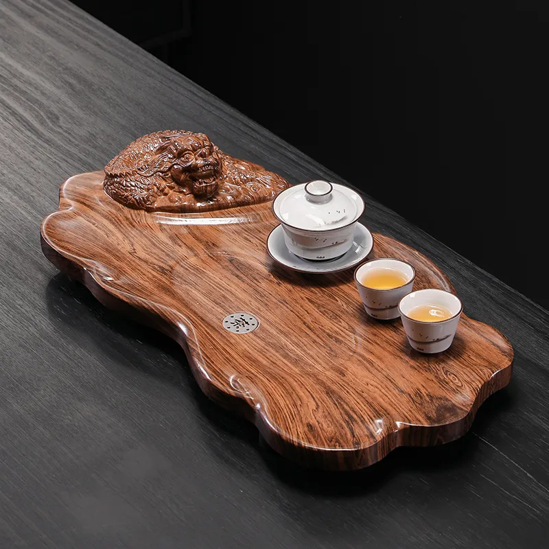 【天然實木】黑檀木雕刻功夫茶盤組|中式茶具套裝|實木泡茶盤 擺設收藏兩用 【天然實木】黑檀木雕刻功夫茶盤組|中式茶具套裝|實木泡茶盤 擺設收藏兩用